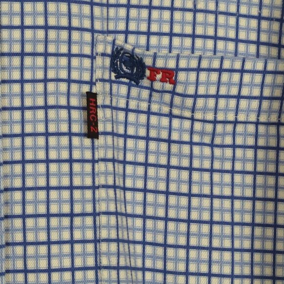 Cinch WRX Mens Blue White Work Size Large Shirt Plaid Button Down - Picture 5 of 16